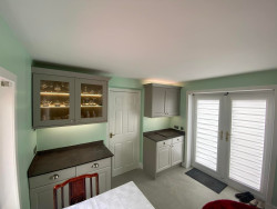 kitchen extension lighting doors